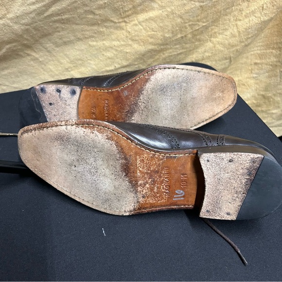 Magnanni Neiman Marcus Shoes Mens 10 Brown Leather Wingtip Oxford Professional‎ main image 9